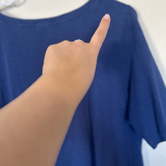 FRESH PRODUCE XXL South Beach BLUE LORNA Jersey POCKETS Swing Dress - Picture 6 of 10